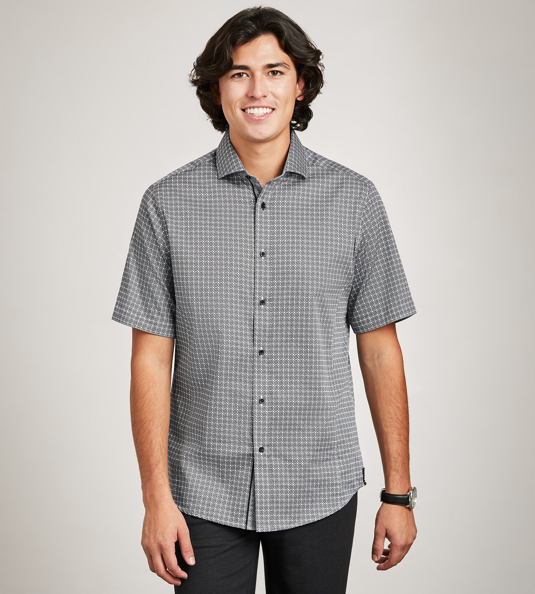 Short Sleeve Printed Casual Shirt