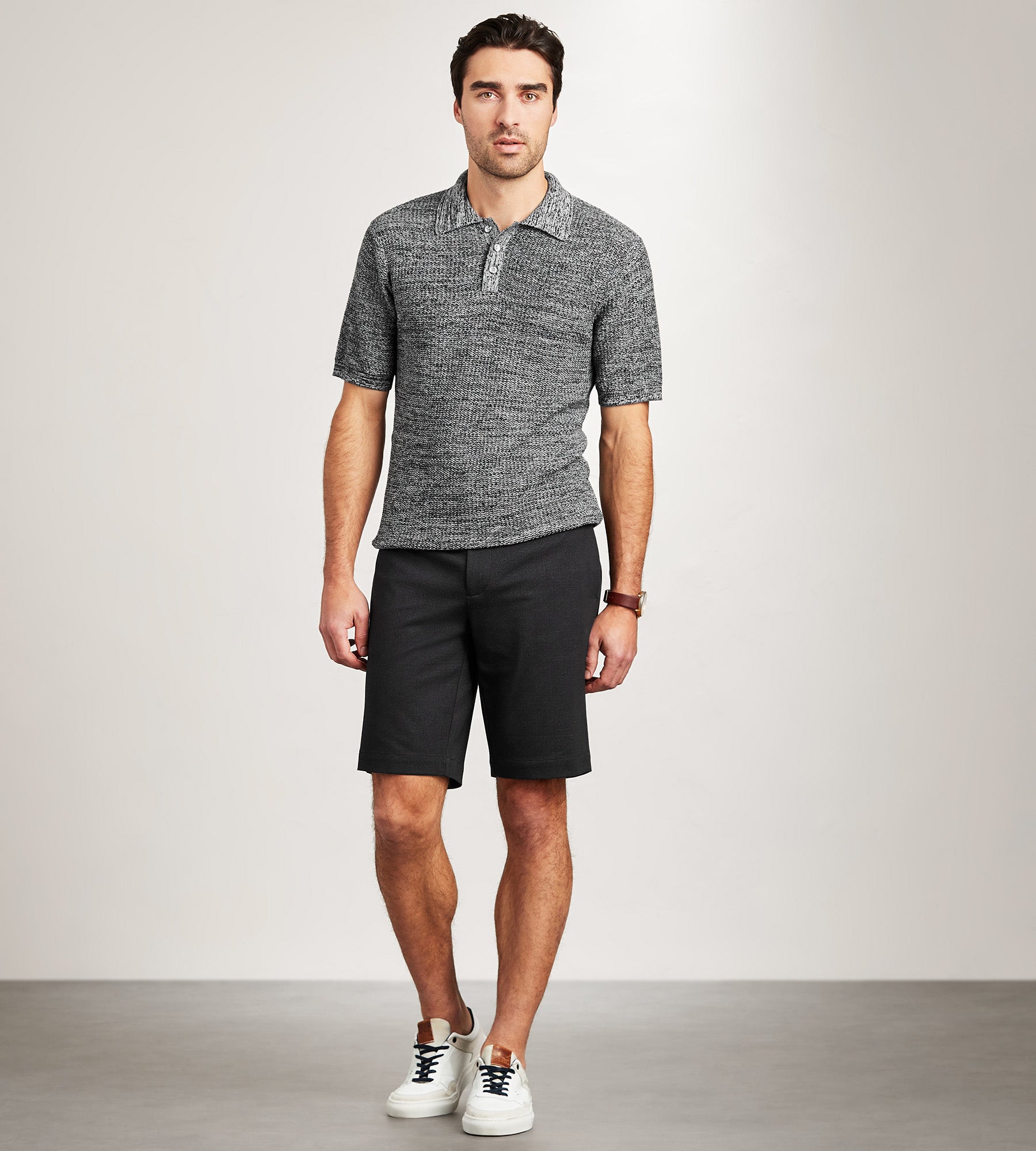 Hechter Paris Modern Fit Short Sleeve Sweater Knit Polo – Tip Top