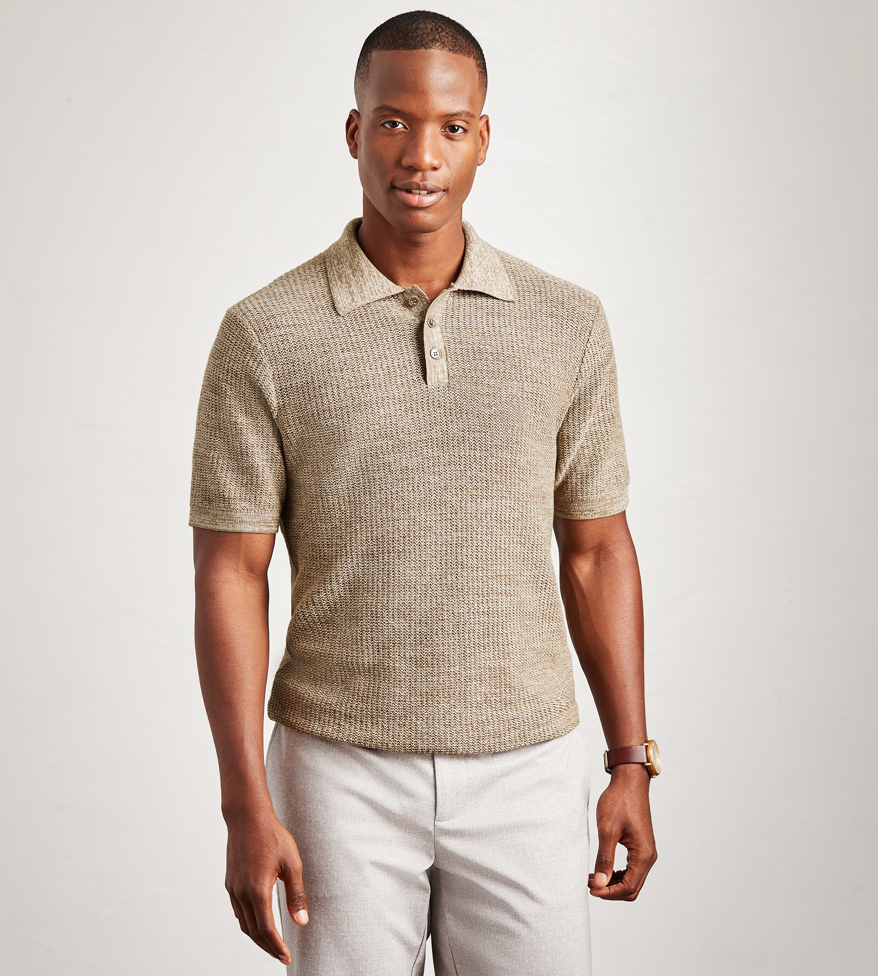 Hechter Paris Modern Fit Short Sleeve Sweater Knit Polo