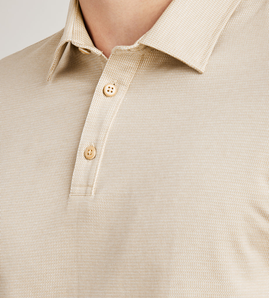 Hechter Paris Modern Fit Geo Pattern Structured Collar Polo – Tip Top