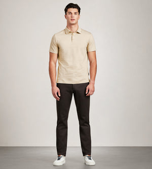 Hechter Paris Modern Fit Geo Pattern Structured Collar Polo – Tip Top
