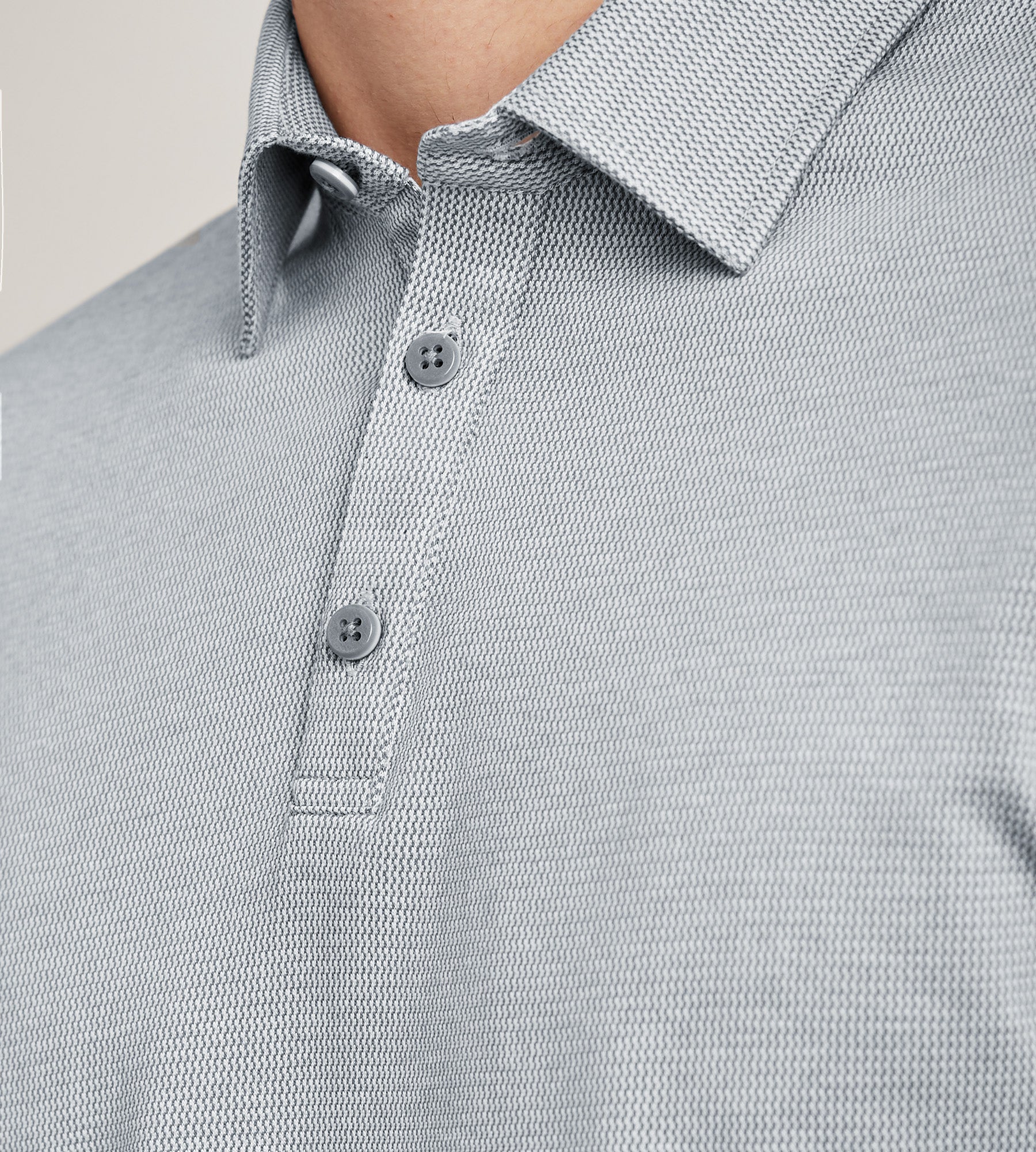 Hechter Paris Modern Fit Geo Pattern Structured Collar Polo – Tip Top