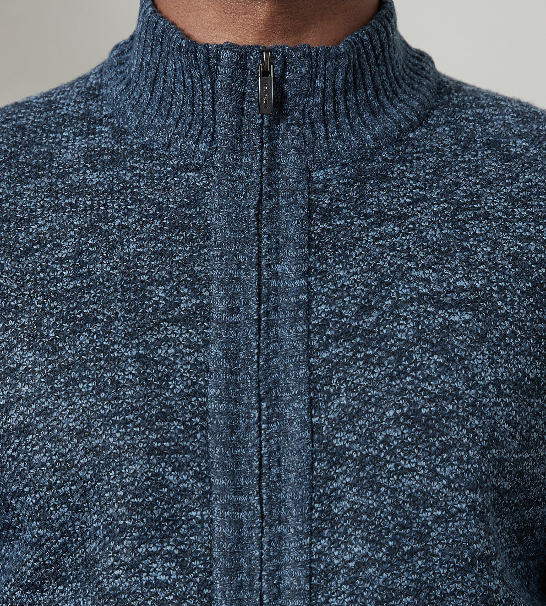 Modern Fit Full Zip Fleece Lined Sweater Tip Top