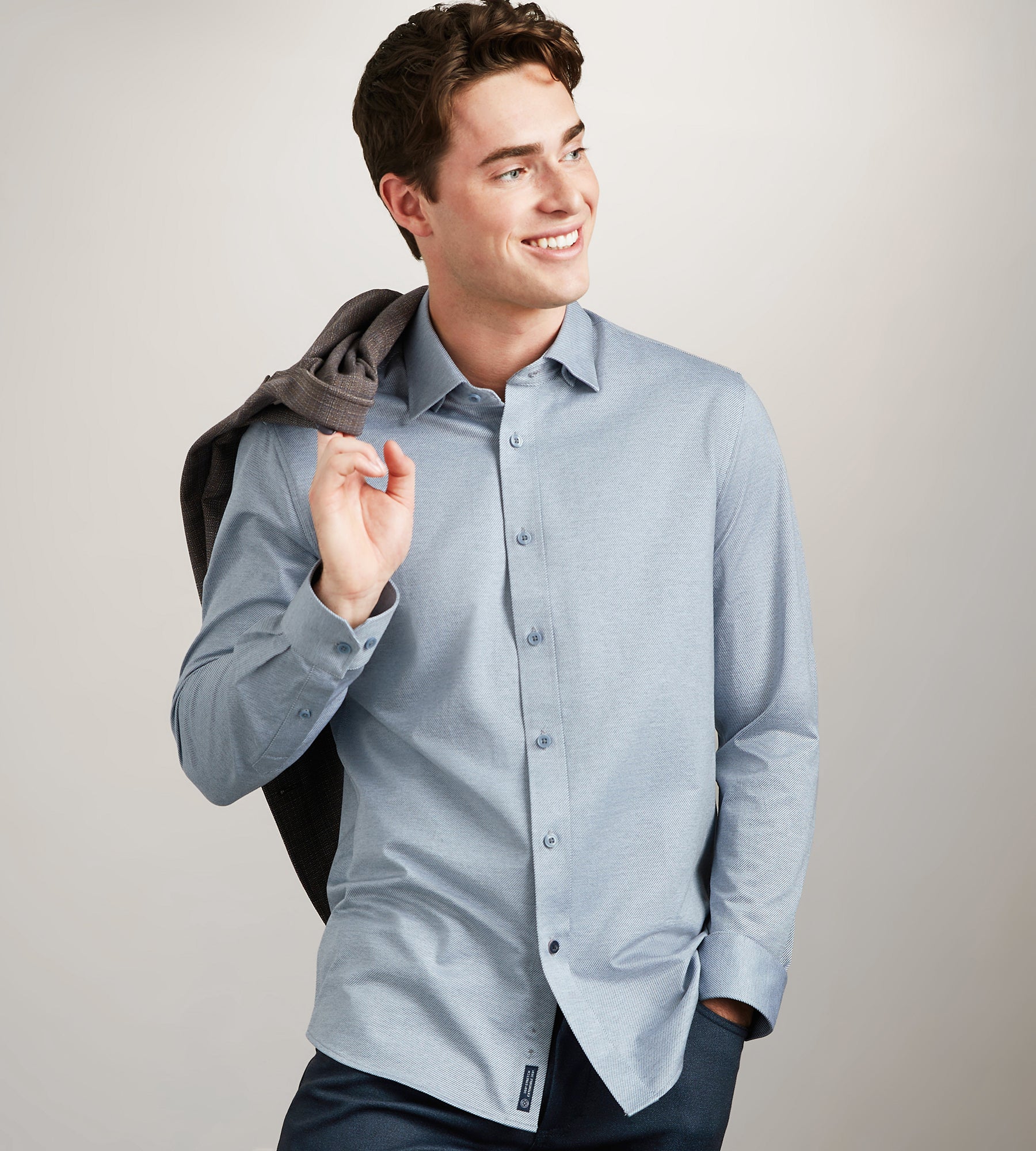 Long Sleeve Butterknit Twill Casual Shirt – Tip Top