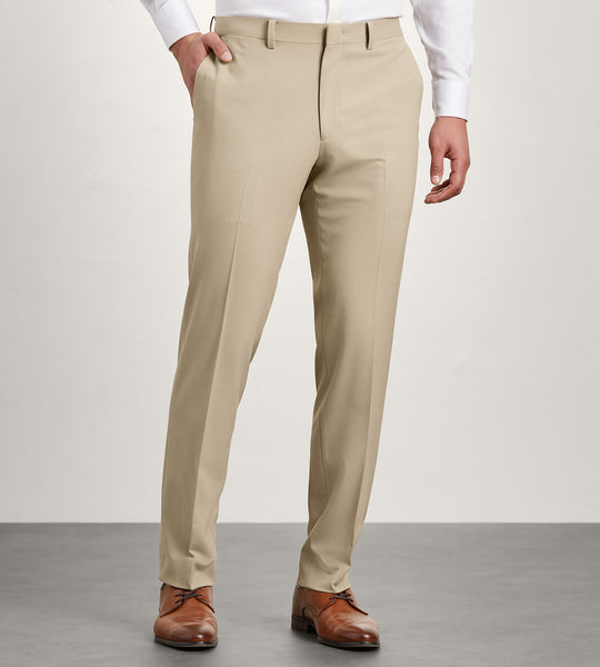 elegant dress pants TAPERED-FIT Stretch Dress Pants for Tall Men in Black 38 / 40 / Black main image 0