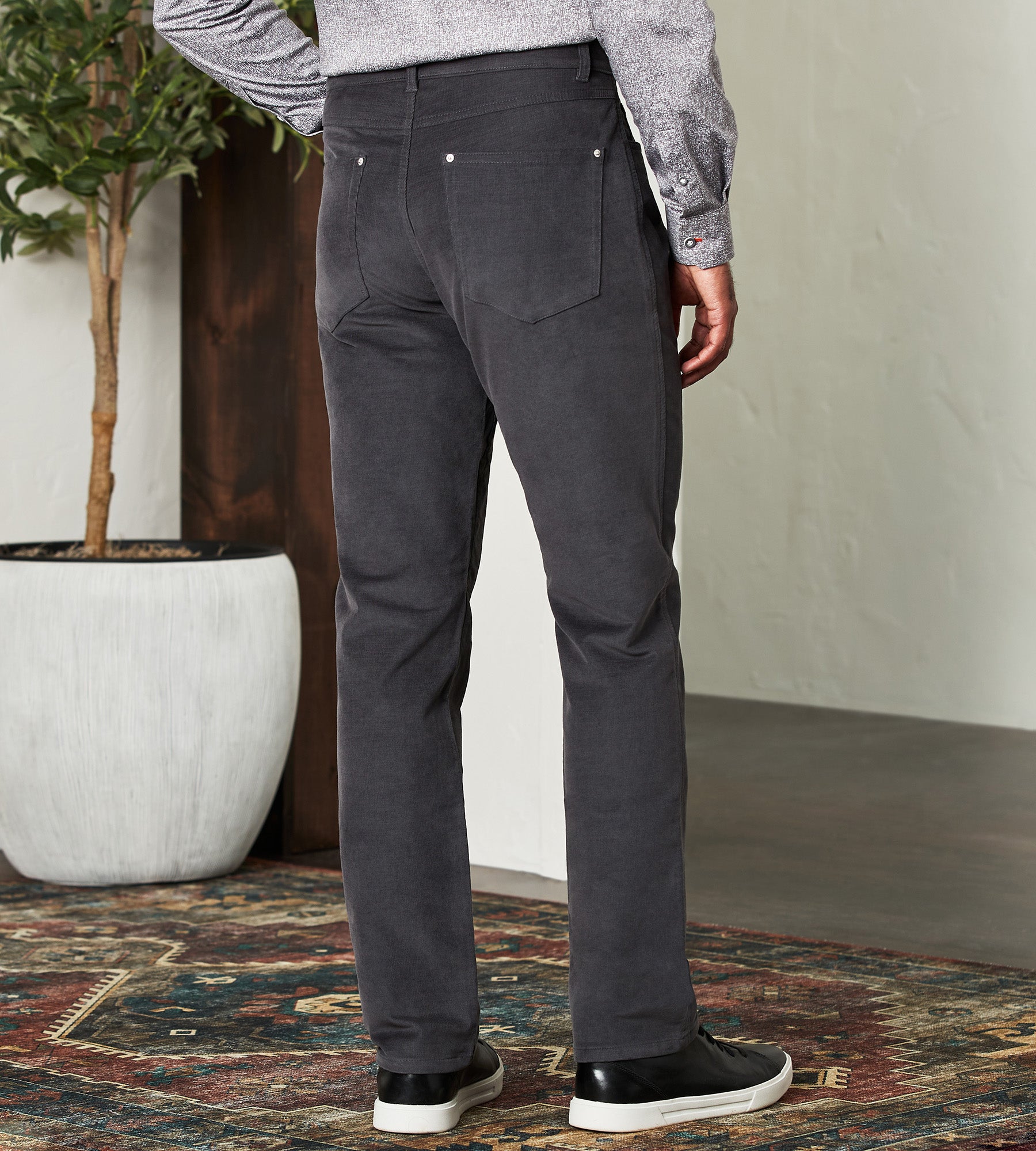 Men's Regular fit stretch corduroy trousers