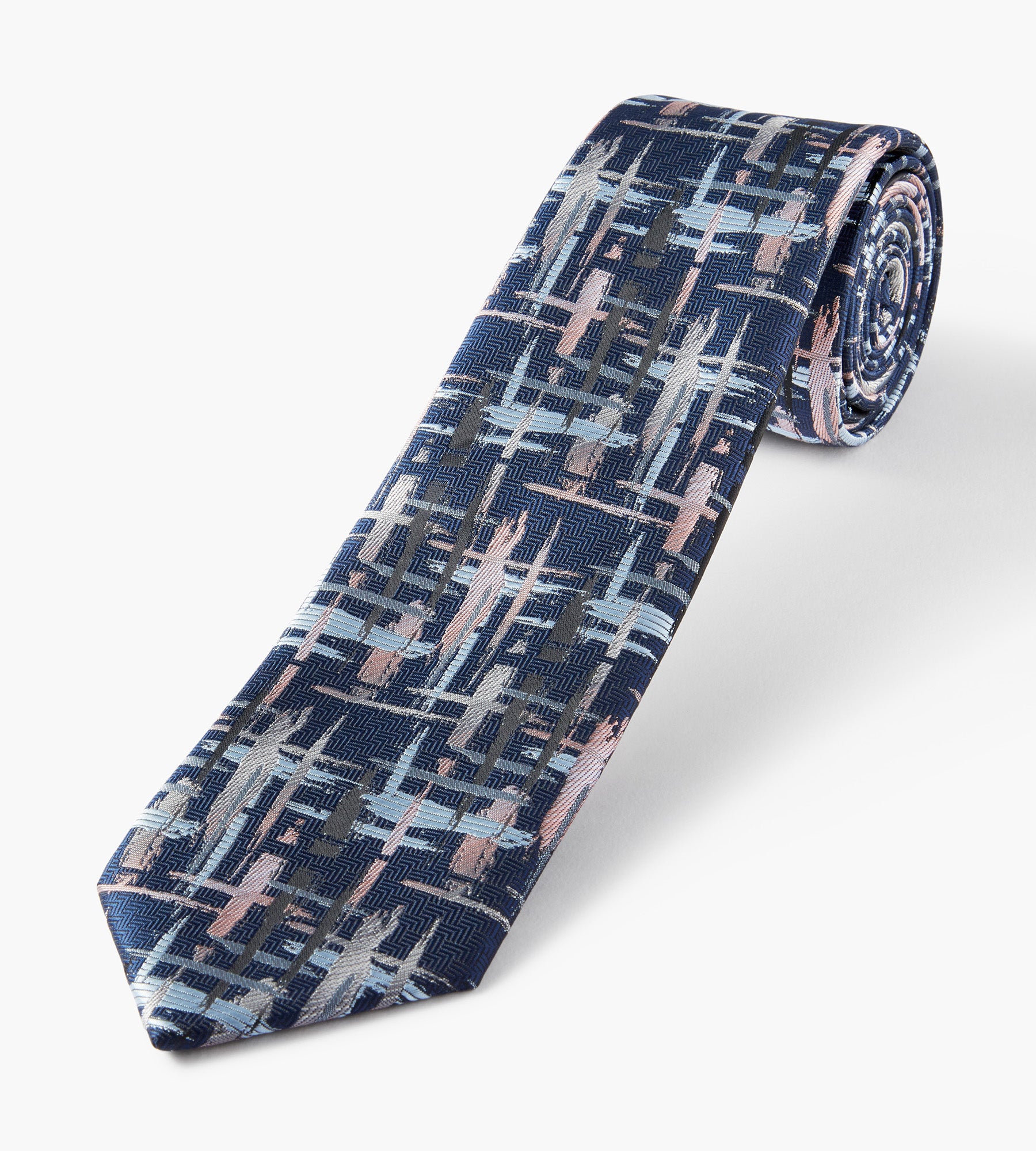 Broken Check Tie