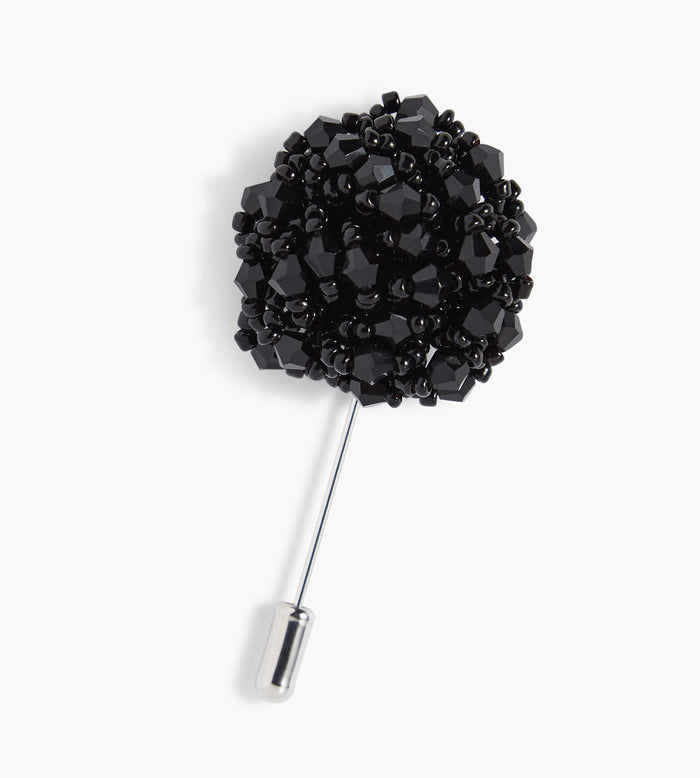 tip top Beaded Floral Lapel Pin