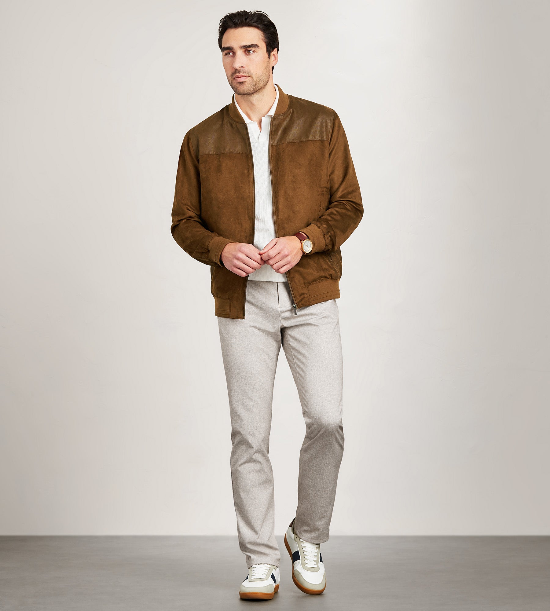 Modern Fit Vegan Suede Jacket – Tip Top