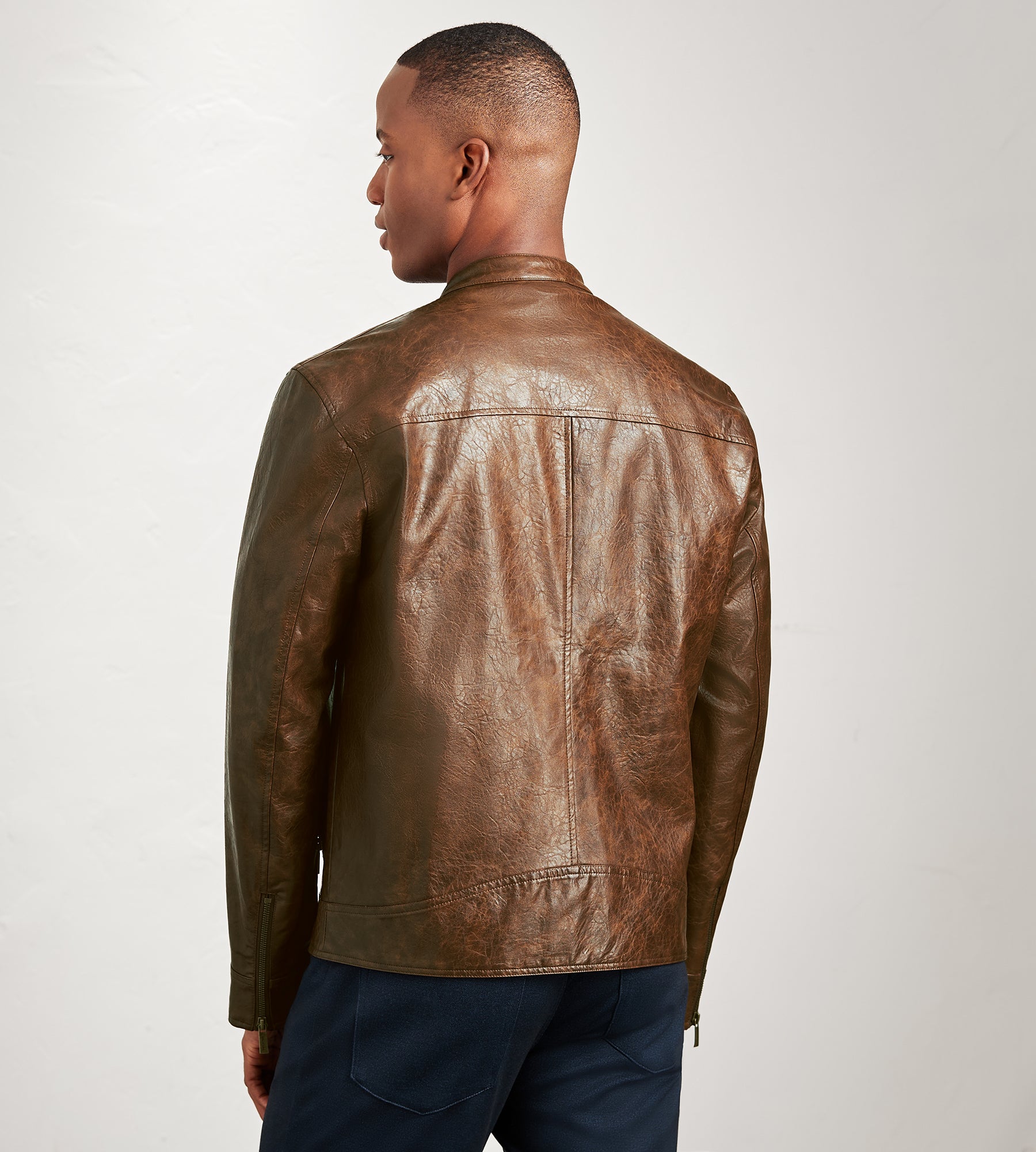 Modern Fit Vegan Leather Jacket – Tip Top