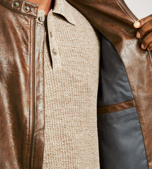 Modern Fit Vegan Leather Jacket – Tip Top