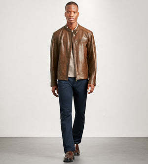 Modern Fit Vegan Leather Jacket – Tip Top