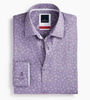 White floral hot sale mens dress shirt