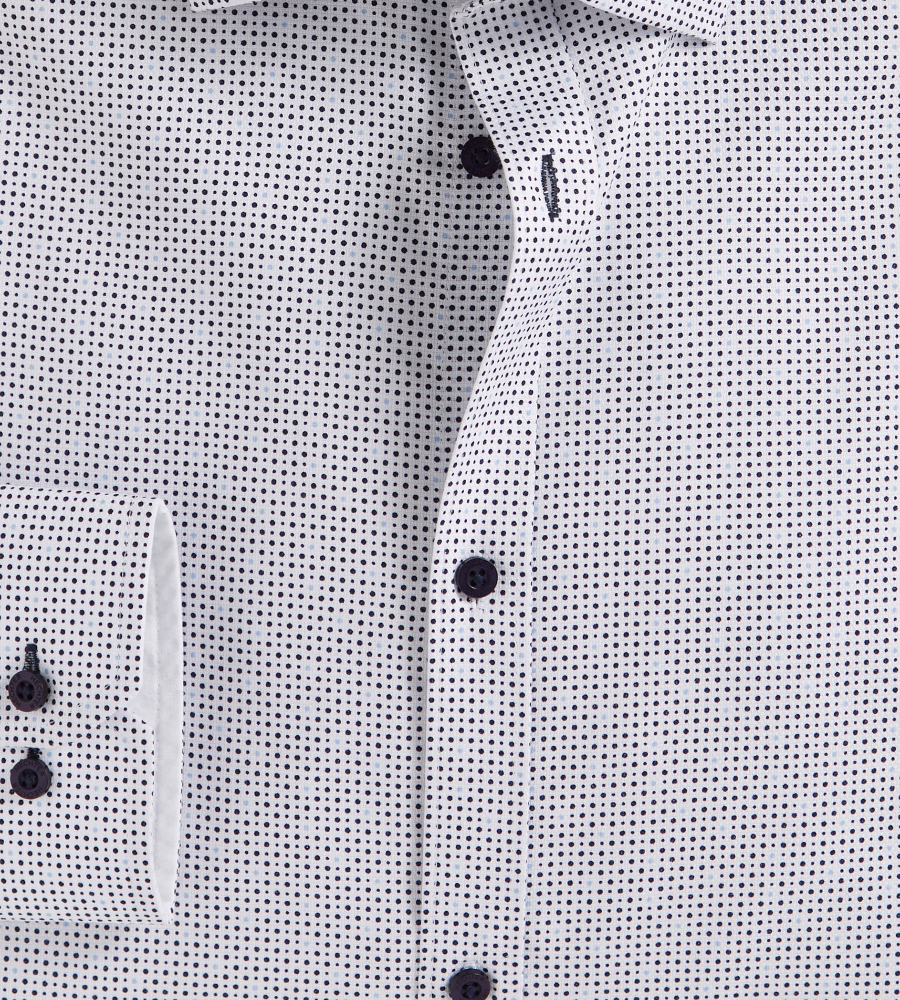 White dotted dress shirt hotsell