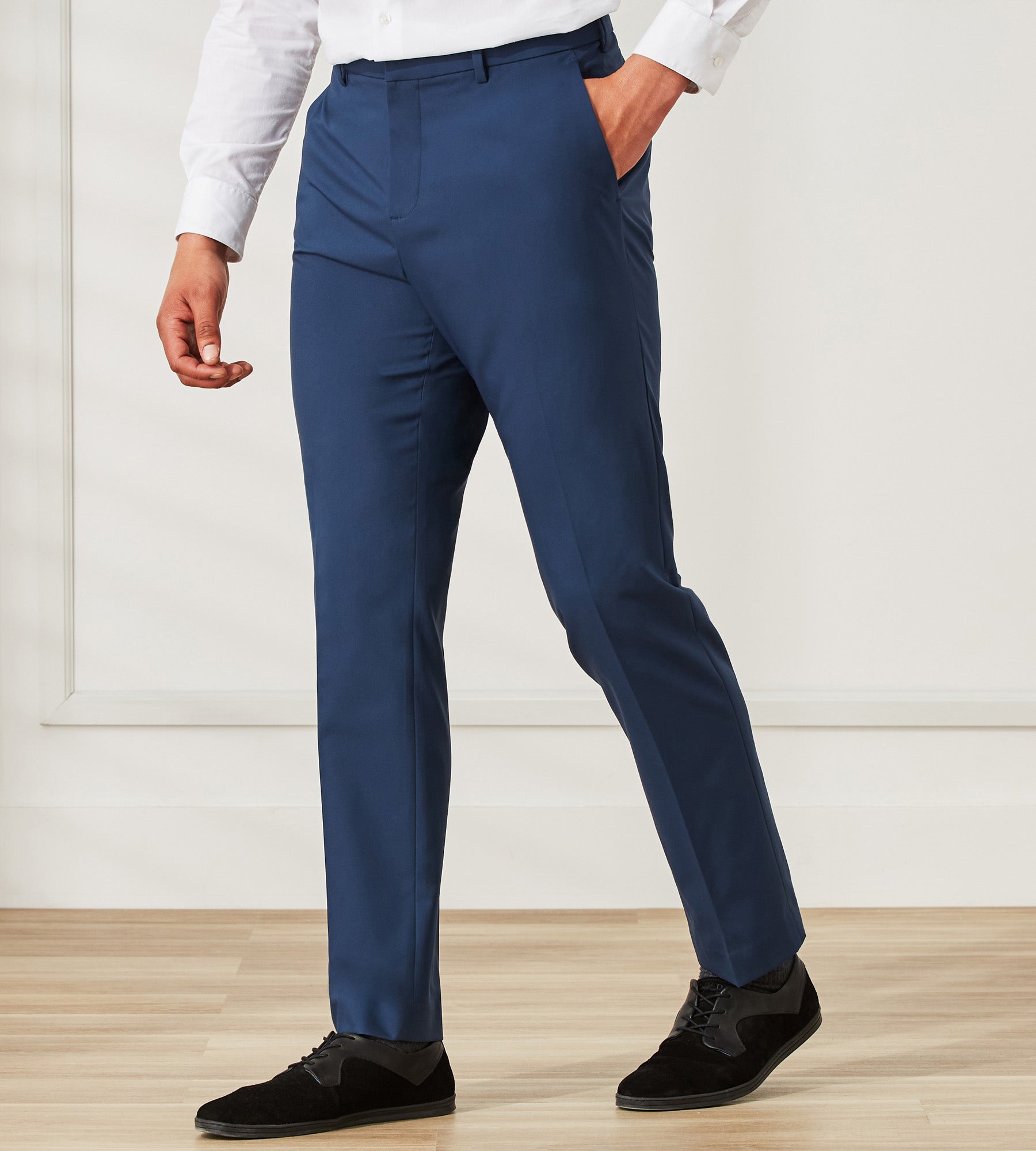 Tight Suit Pant Men Tight Suit Dark Royal Blue Slim Fit Men Dress