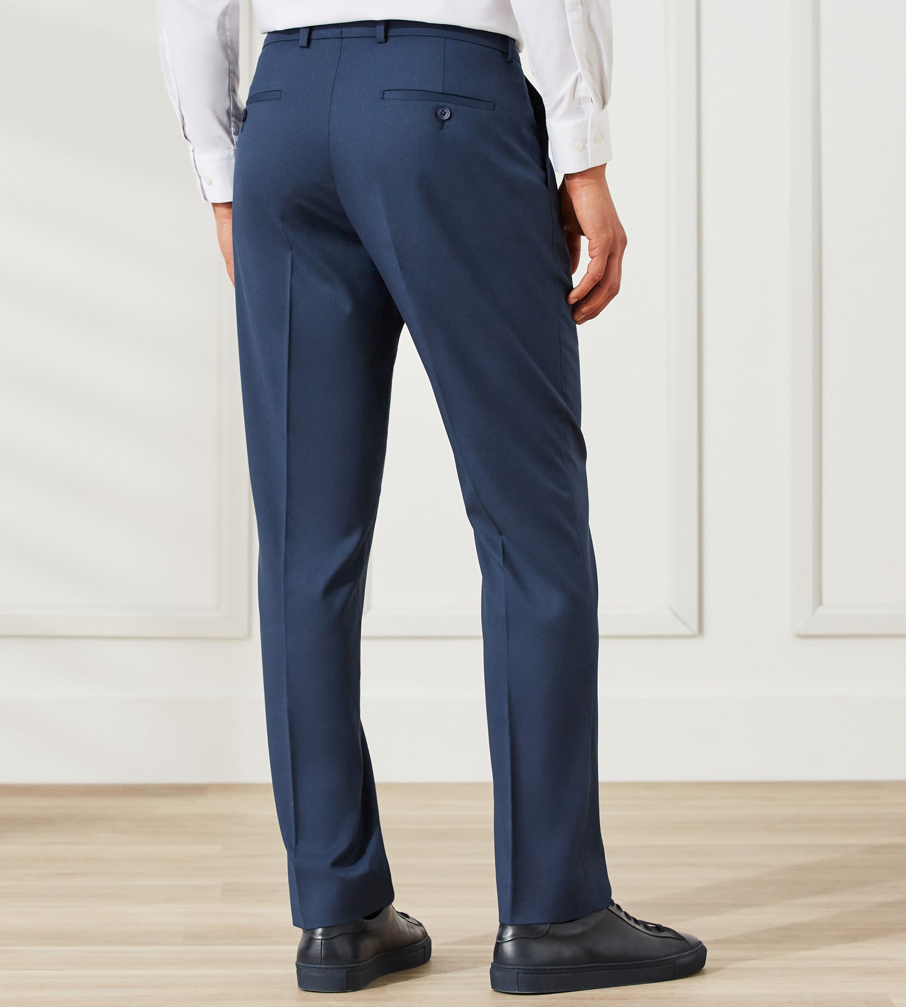 Men's Blue Classic & Modern Fit Dress Pants - Express